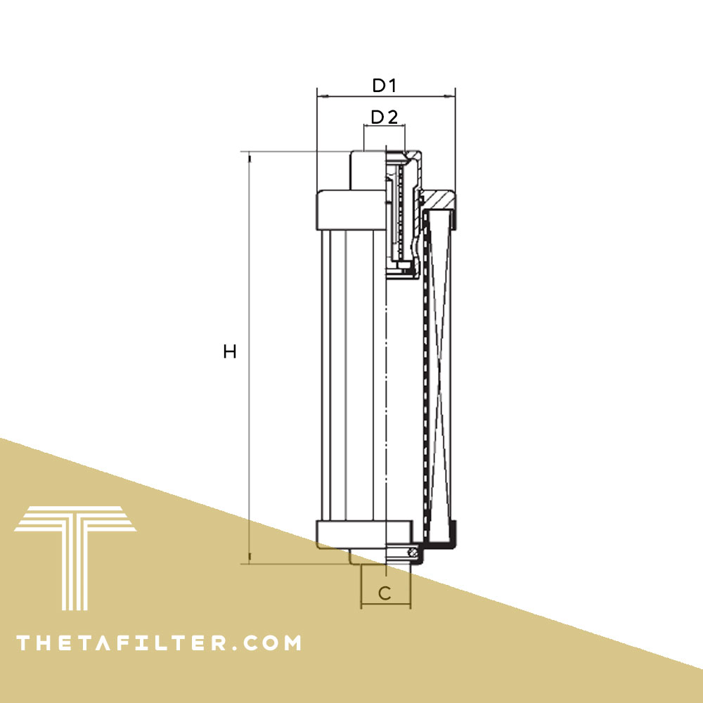 ThetaFilter ابعاد فیلتر مان